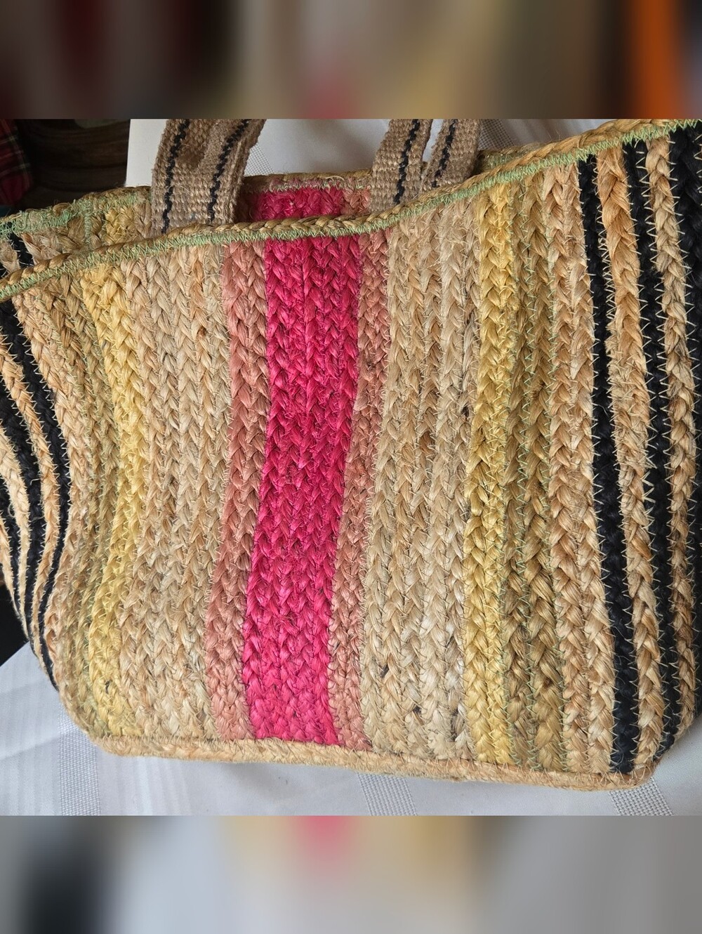 NEW Made In India Large Open Tote - Picture 2 of 8